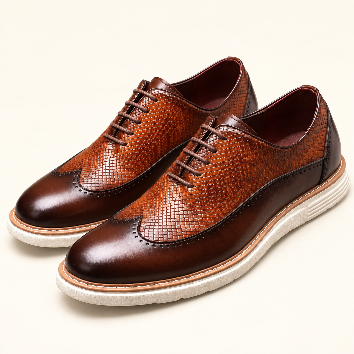 Ruggero Wingtip Oxfords - brown studio