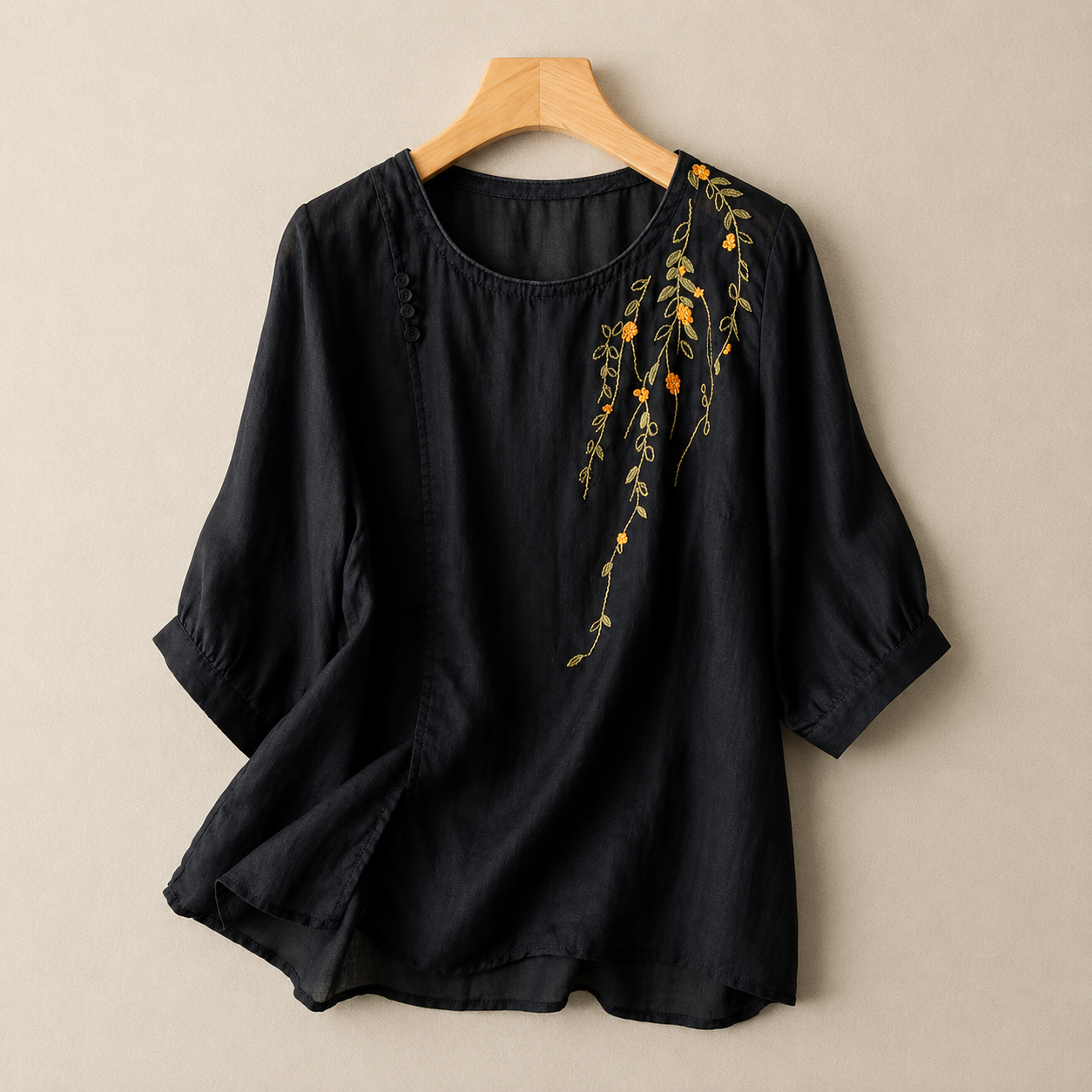 Adeline Cotton Linen Blouse 1