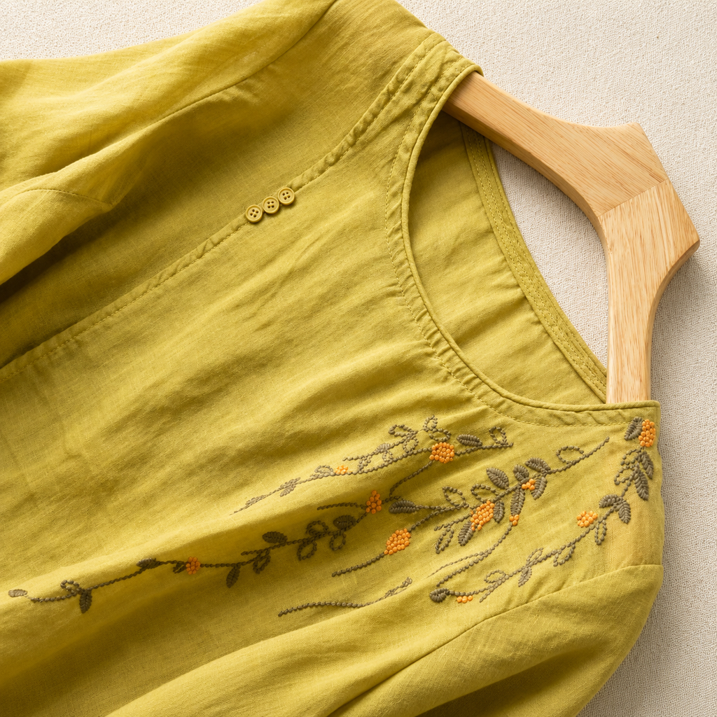 Adeline Cotton Linen Blouse 6