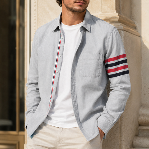 Adriano Linen Oxford Shirt