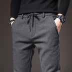 “Alden Stretch Cotton Slim Fit Trousers” 0
