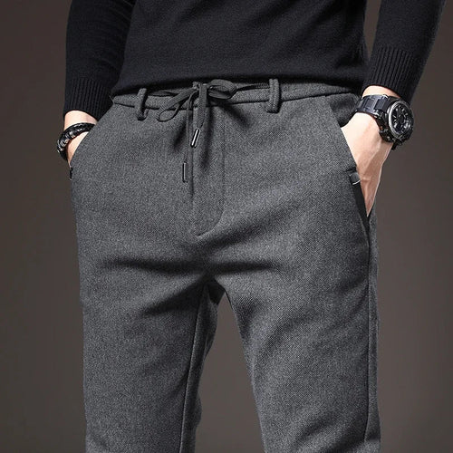 “Alden Stretch Cotton Slim Fit Trousers” 0