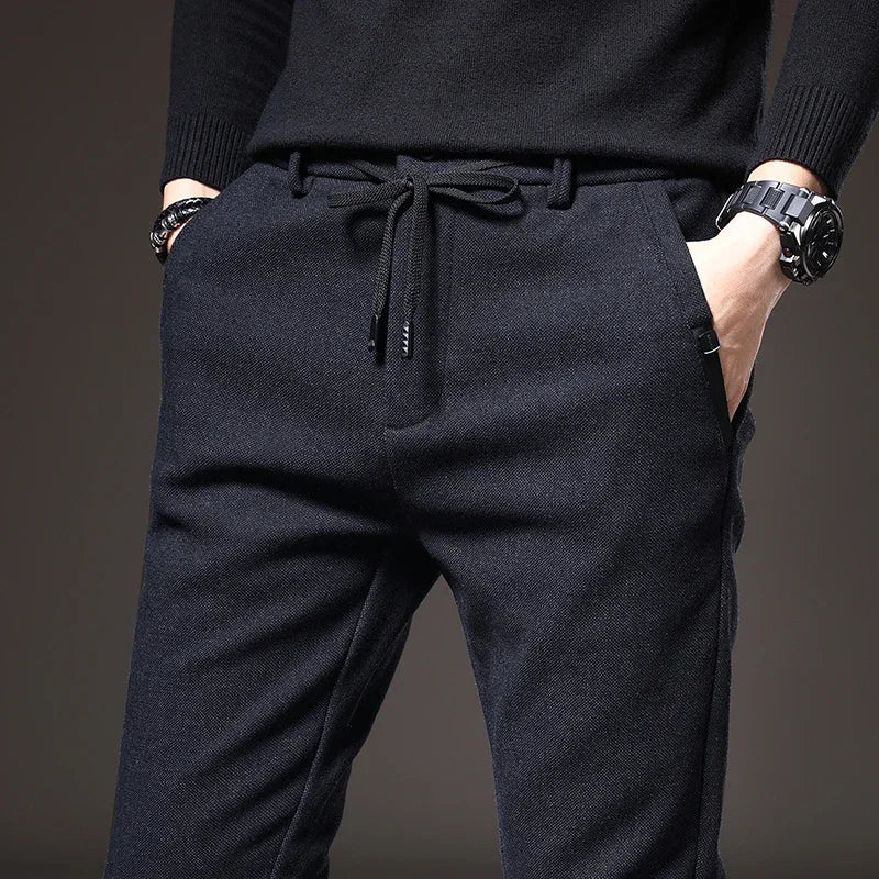 “Alden Stretch Cotton Slim Fit Trousers” 1