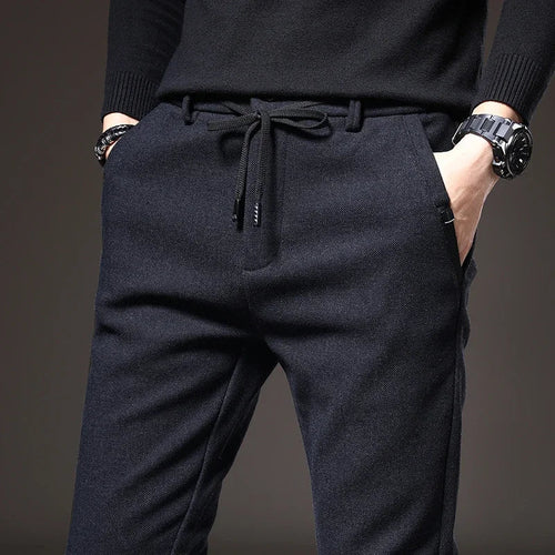 “Alden Stretch Cotton Slim Fit Trousers” 1