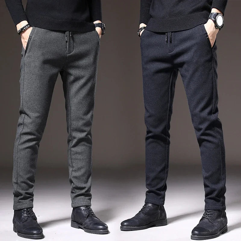 “Alden Stretch Cotton Slim Fit Trousers” 4