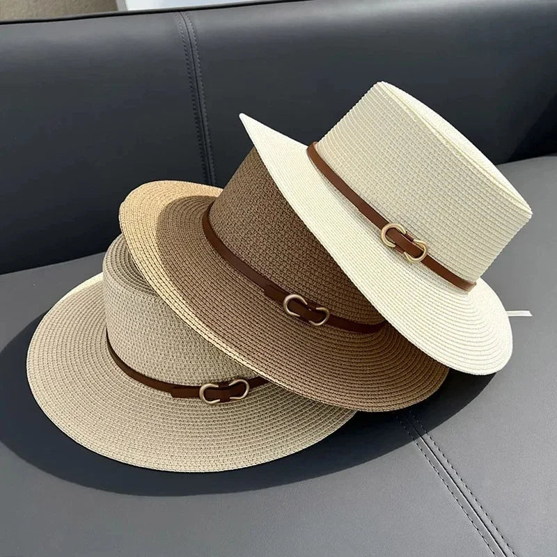 “Aveline Woven Wide Brim Sun Hat” 0