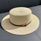 “Aveline Woven Wide Brim Sun Hat” 1