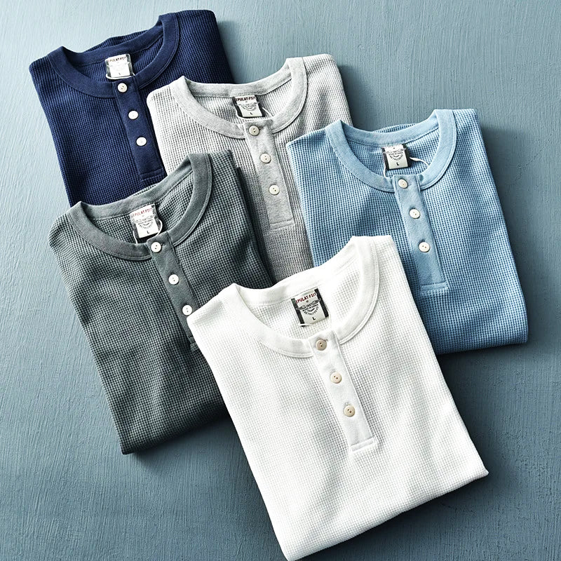Belgian Waffle Henley 1