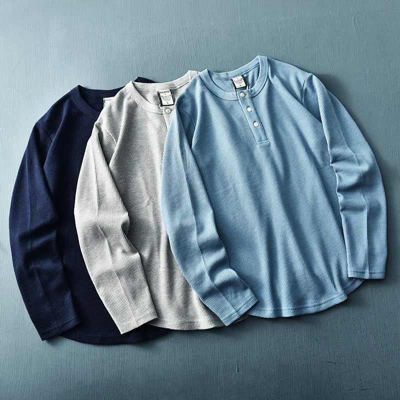 Belgian Waffle Henley 3