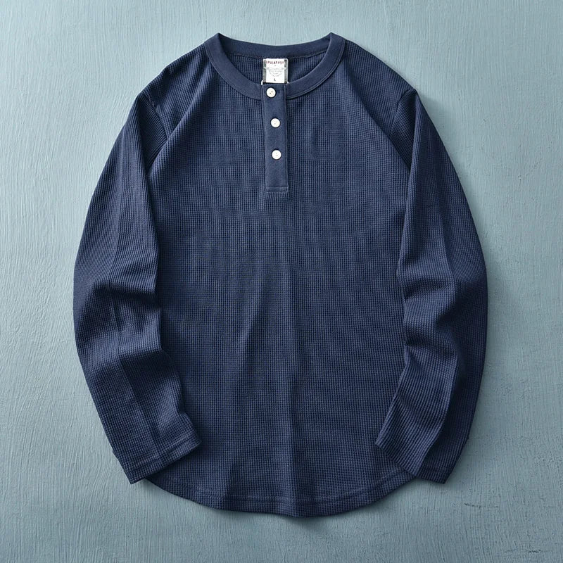 Belgian Waffle Henley 7
