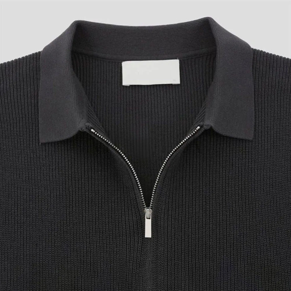 Caden Tailored Zip Golf Shirt 4
