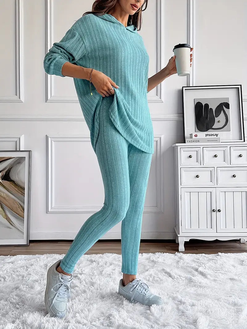Carmen Ribbed Knit Lounge Set 1