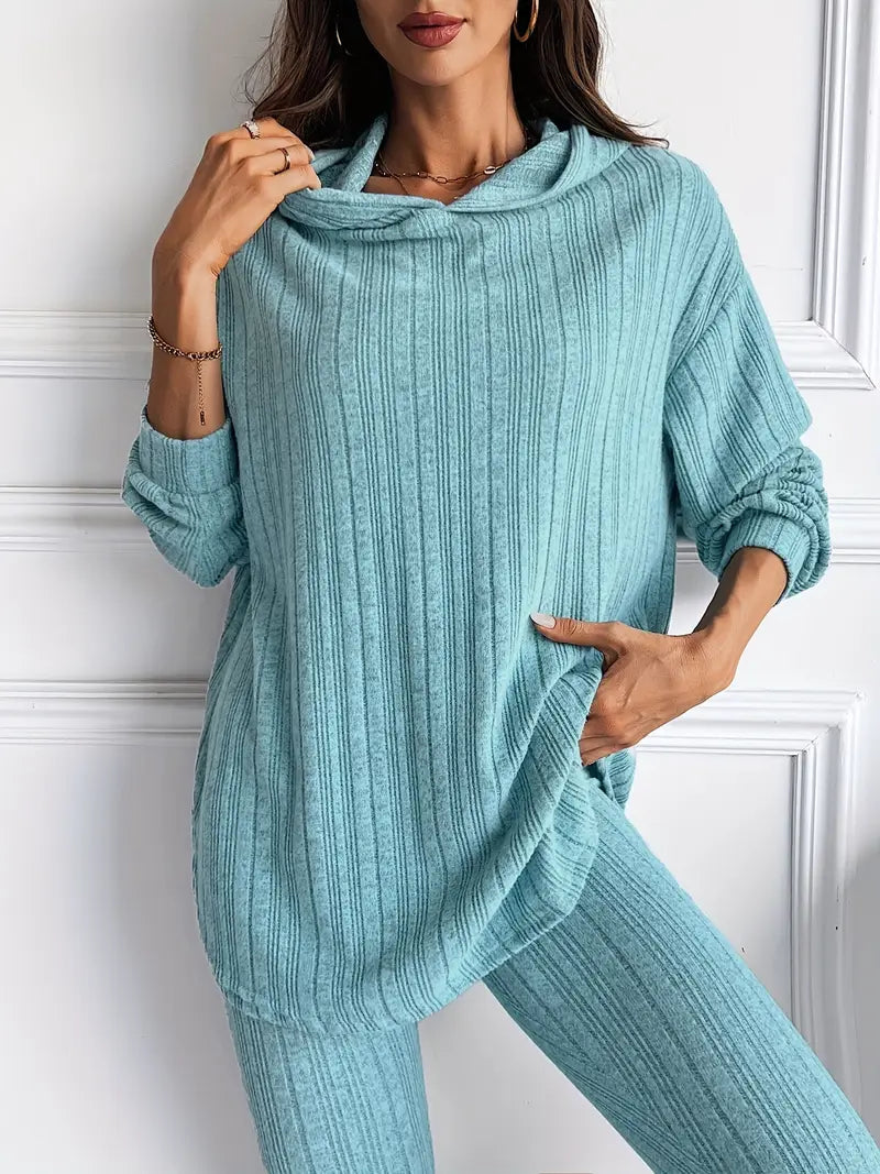Carmen Ribbed Knit Lounge Set 3
