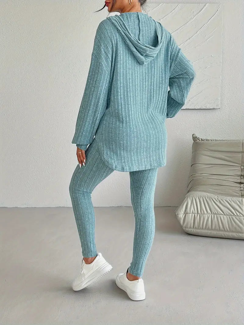 Carmen Ribbed Knit Lounge Set 4