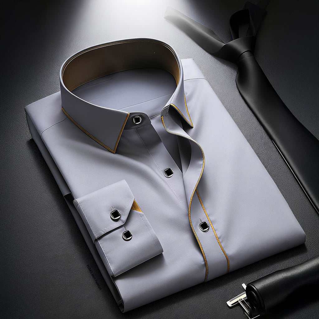 Caspian Smooth-Finish Tailored Dress Shirt 0