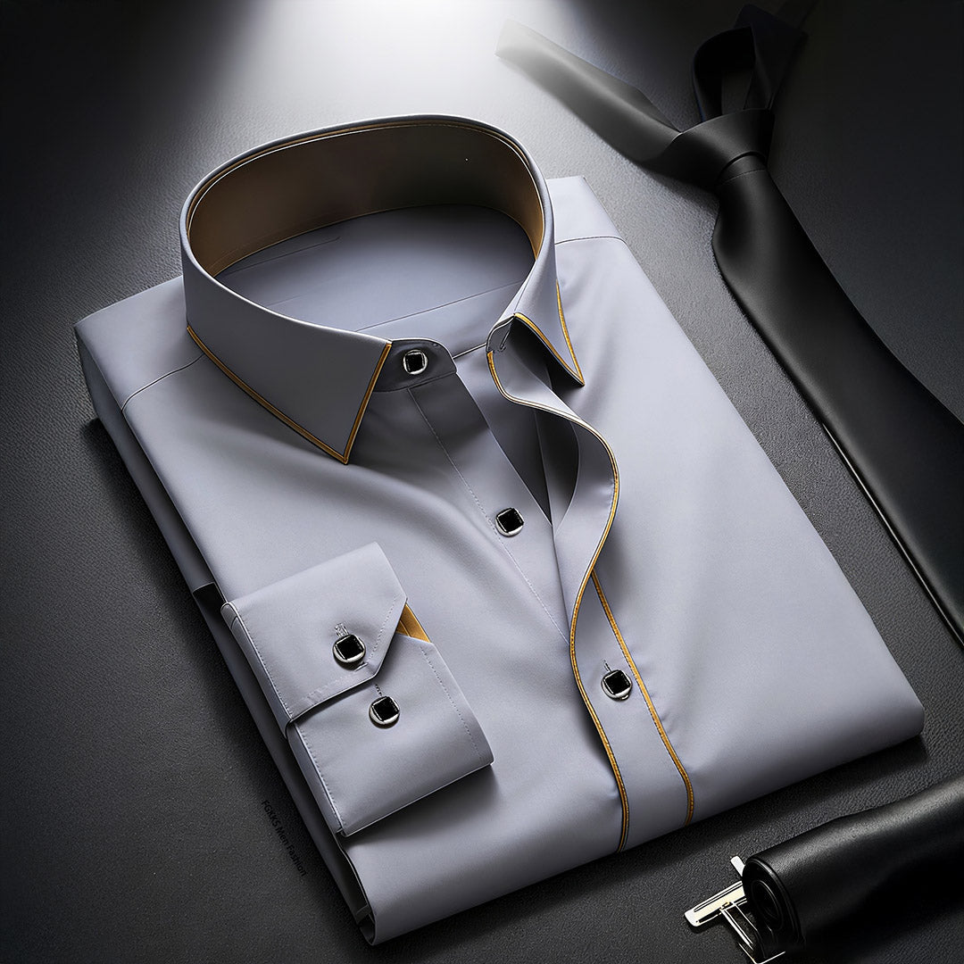 Caspian Smooth-Finish Tailored Dress Shirt 0