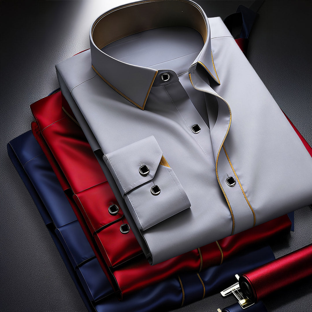 Caspian Smooth-Finish Tailored Dress Shirt 5