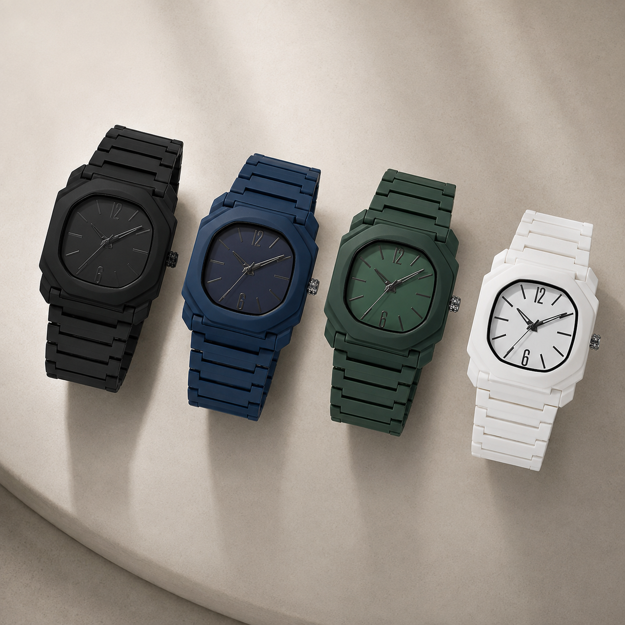 Cavan Square Rubber Watch 1