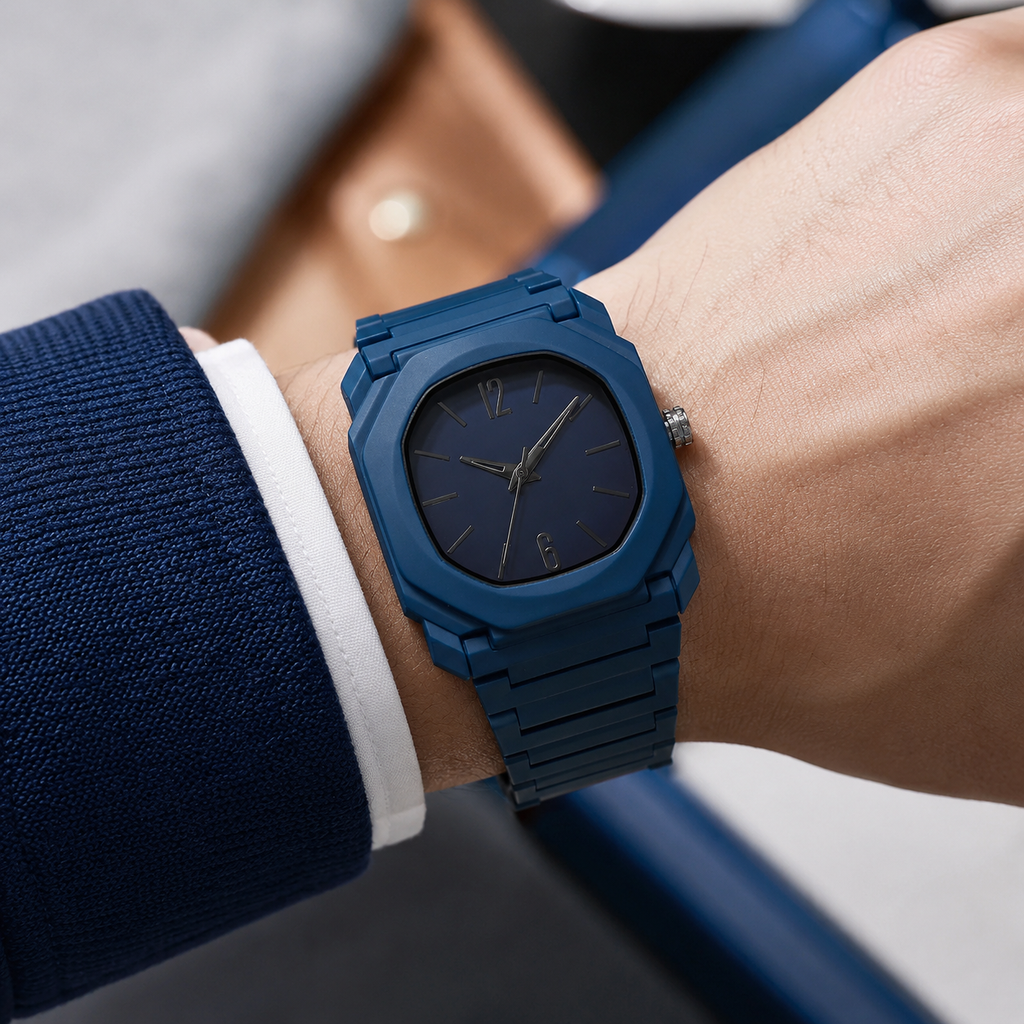 Cavan Square Rubber Watch 3
