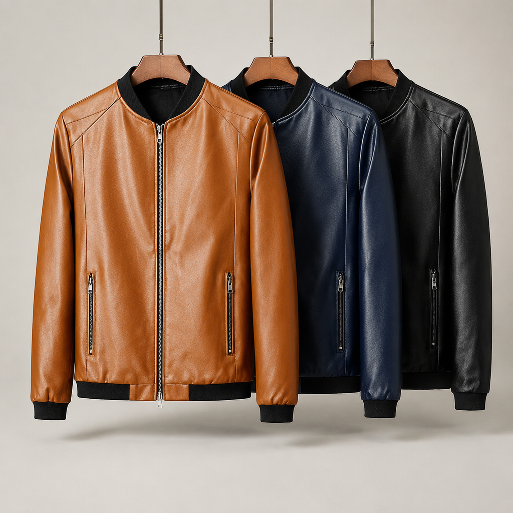 Domenico Leather Bomber