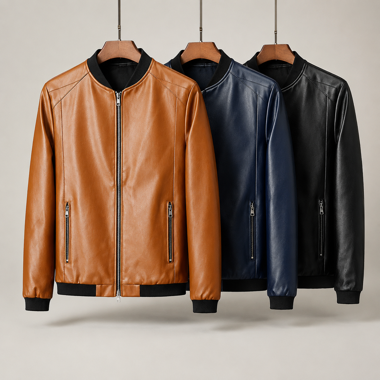 Domenico Leather Bomber