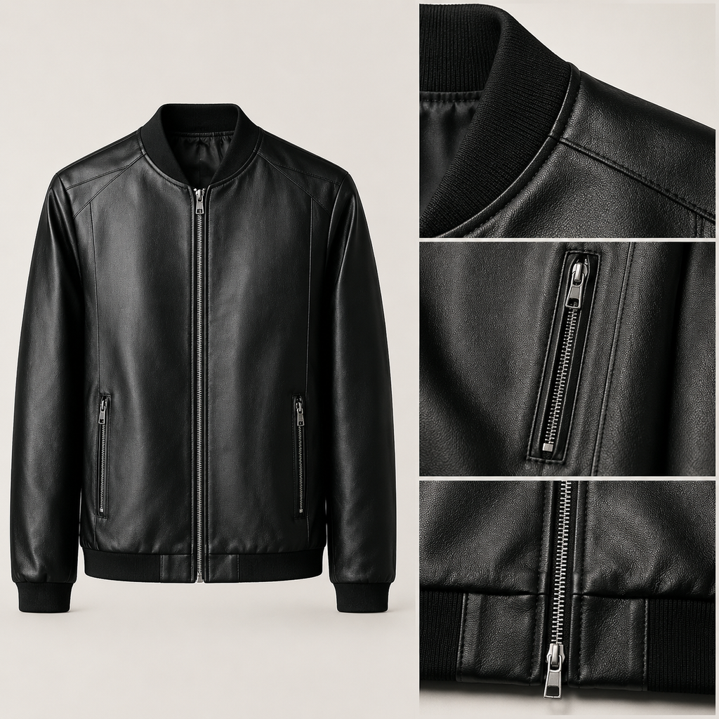 Domenico Leather Bomber