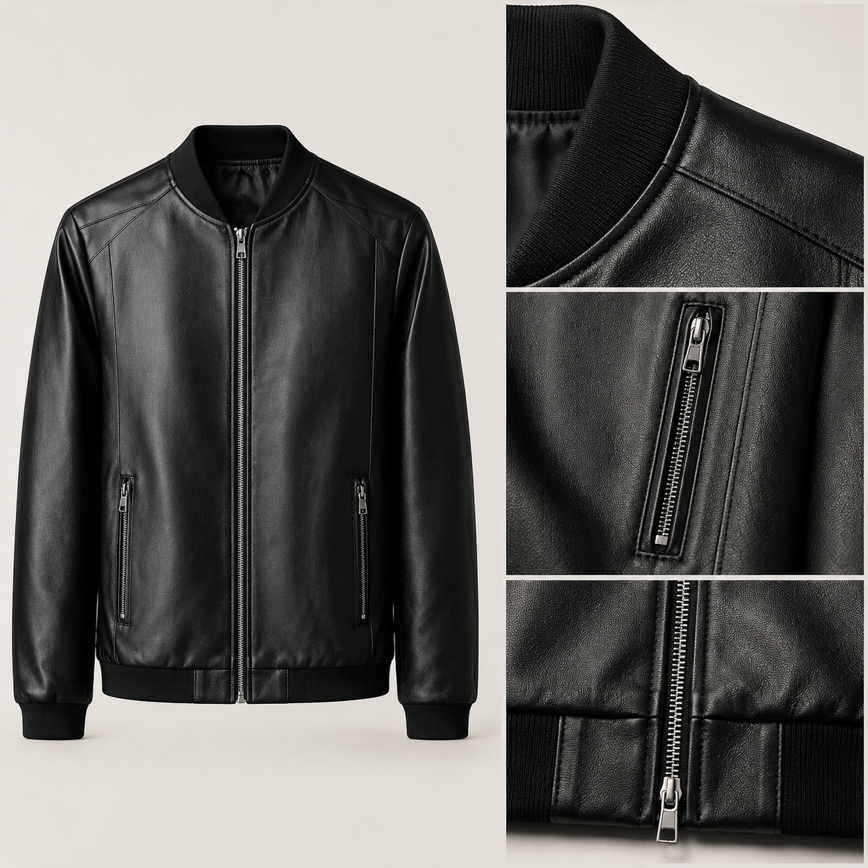 Domenico Leather Bomber