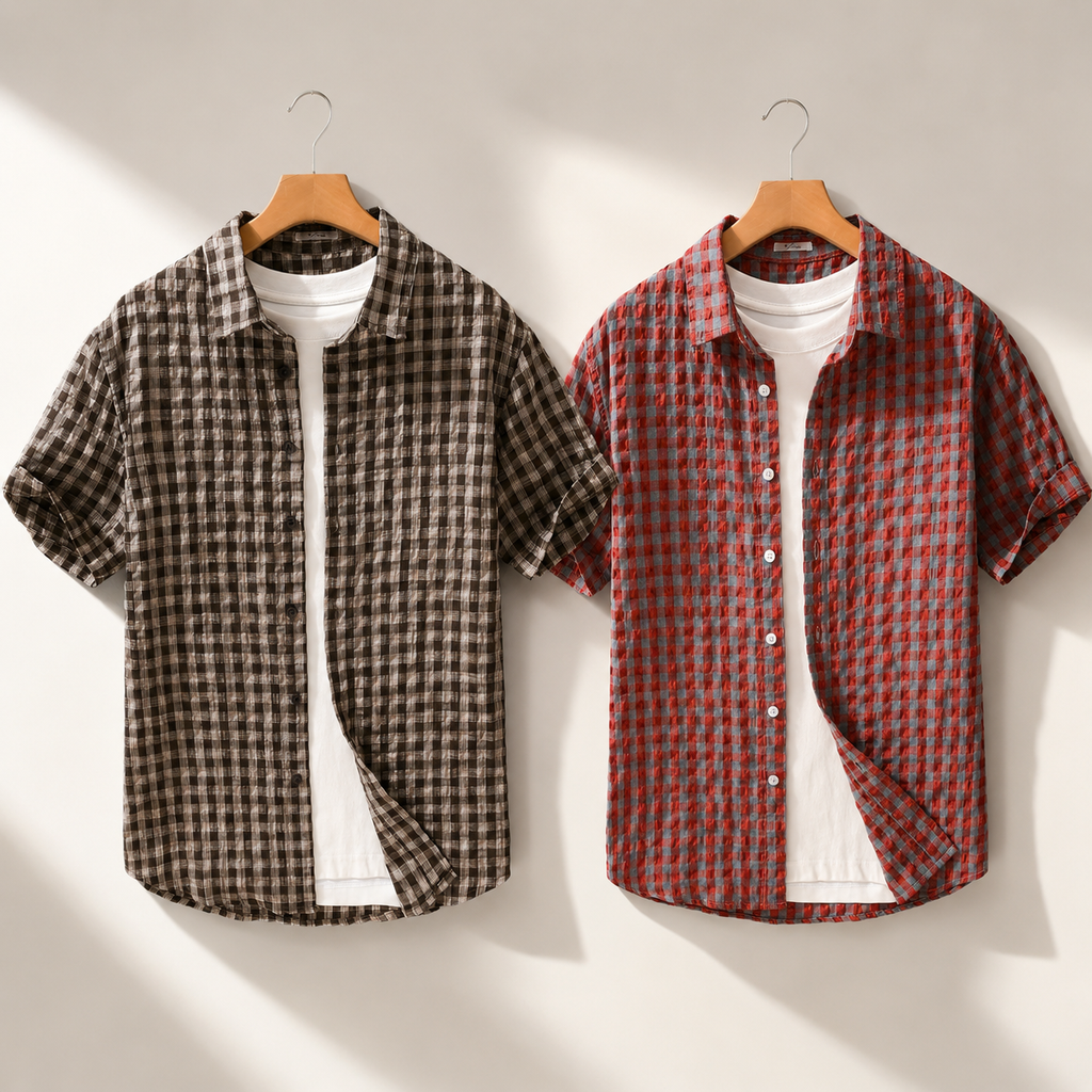 Angelo Checked Cotton Shirt