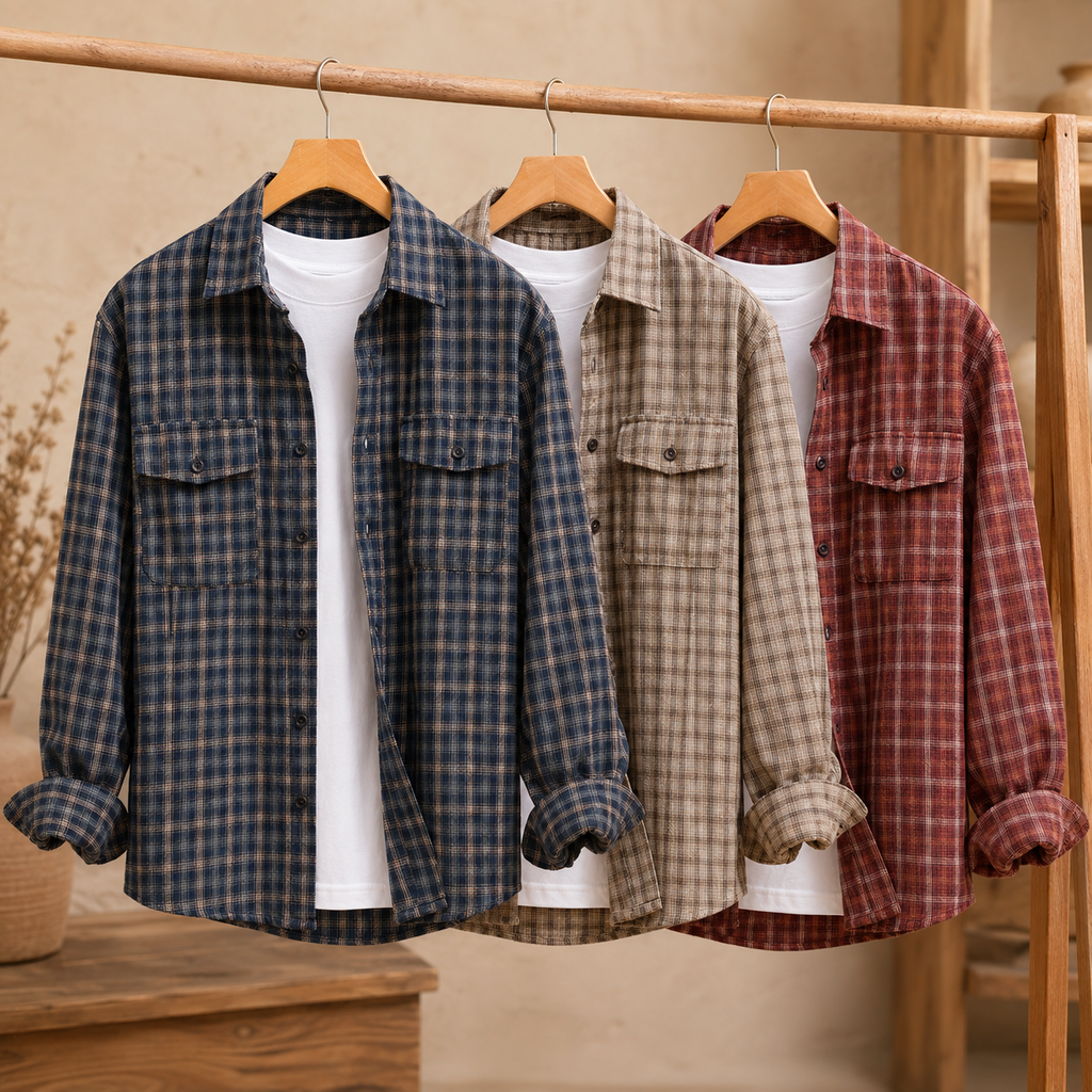 Corrado Plaid Flannel Overshirt