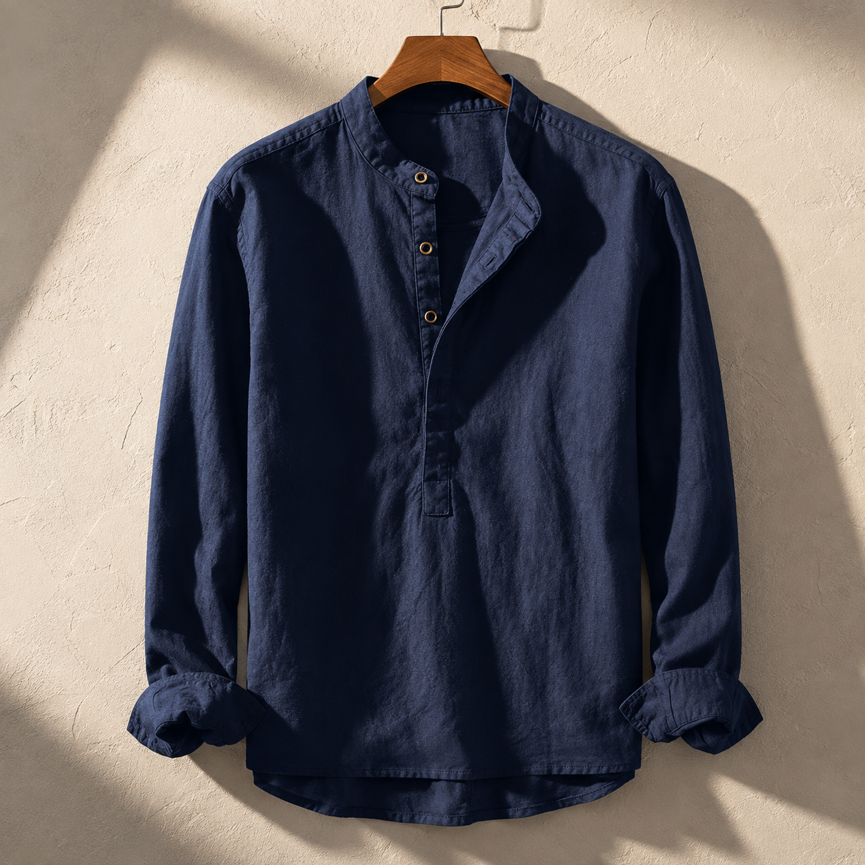 Arturo Linen Mandarin Shirt