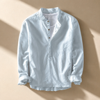 Arturo Linen Mandarin Shirt