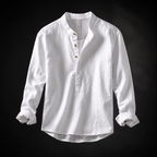 Arturo Linen Mandarin Shirt