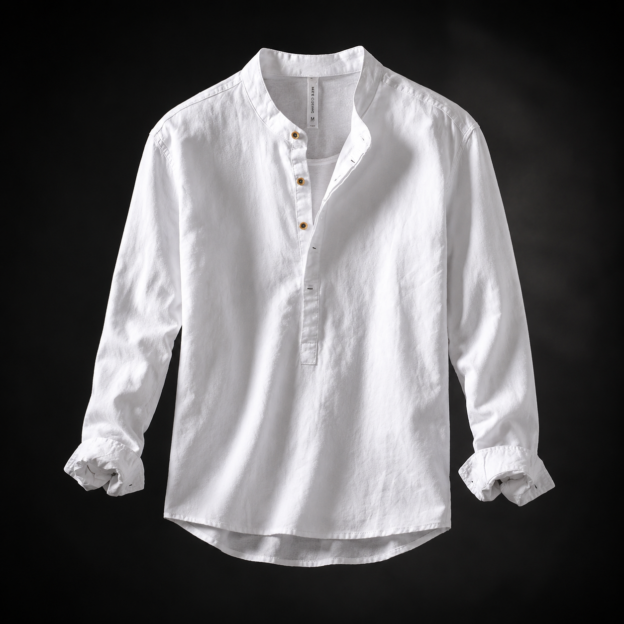 Arturo Linen Mandarin Shirt