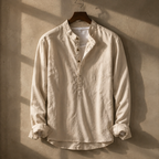 Arturo Linen Mandarin Shirt