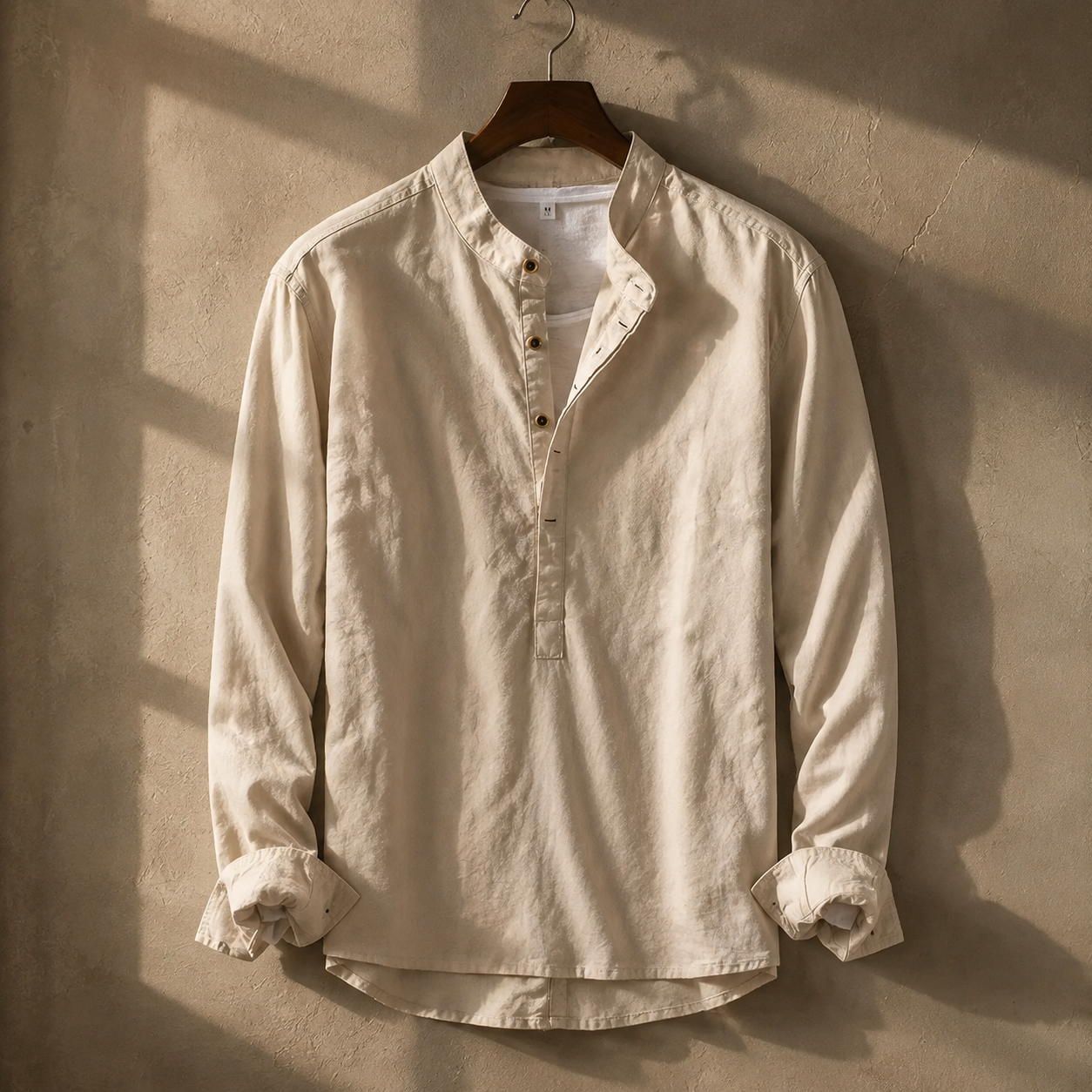 Arturo Linen Mandarin Shirt