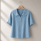 Viola Cotton-Linen Blouse