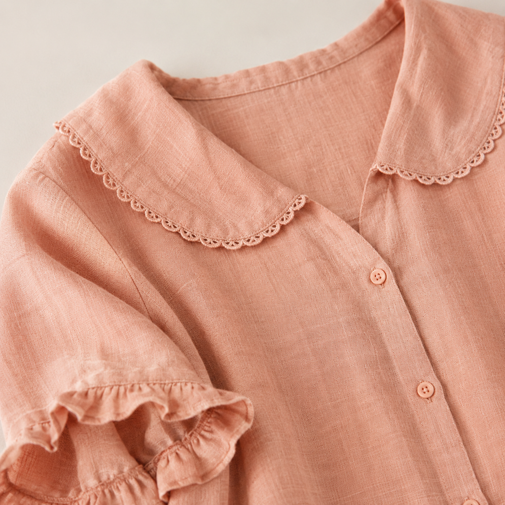 Viola Cotton-Linen Blouse