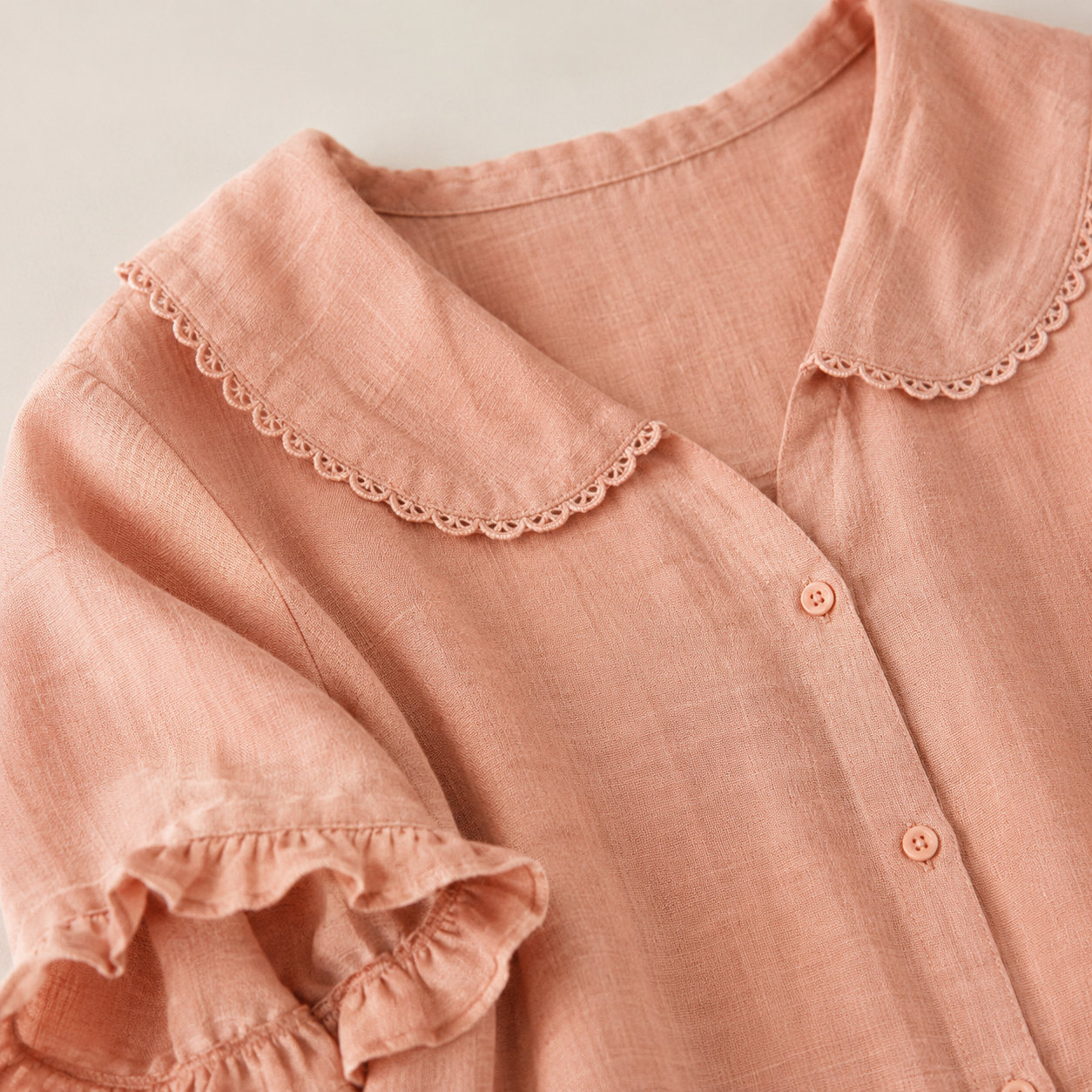 Viola Cotton-Linen Blouse