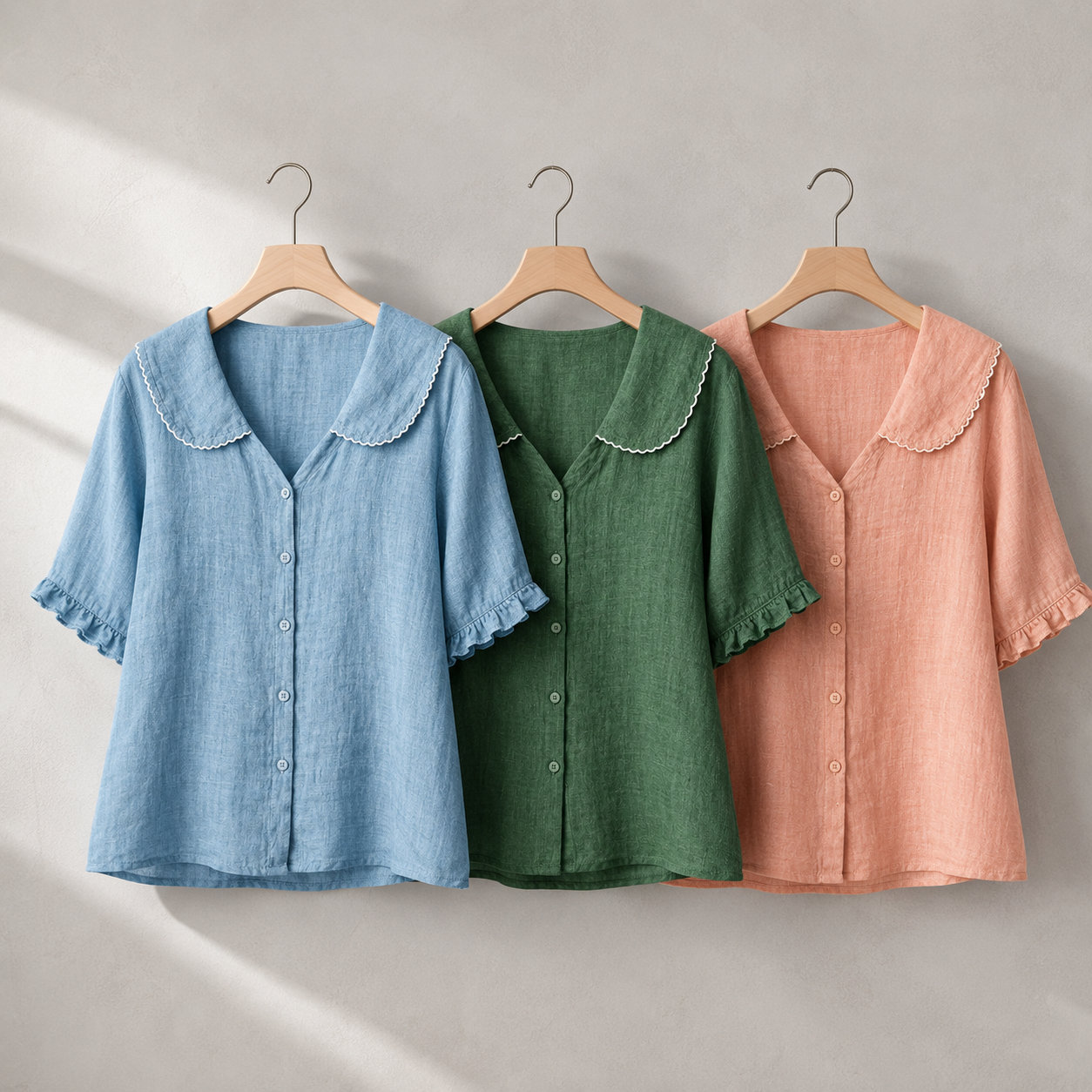 Viola Cotton-Linen Blouse