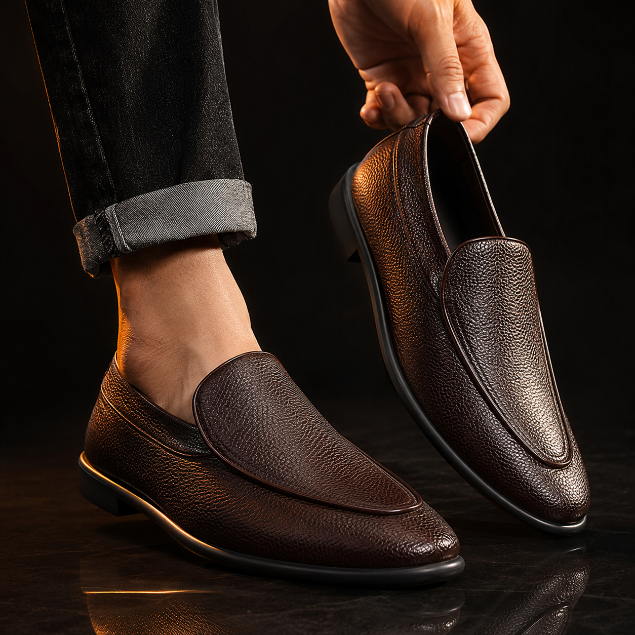 Raffaele Leather Loafer