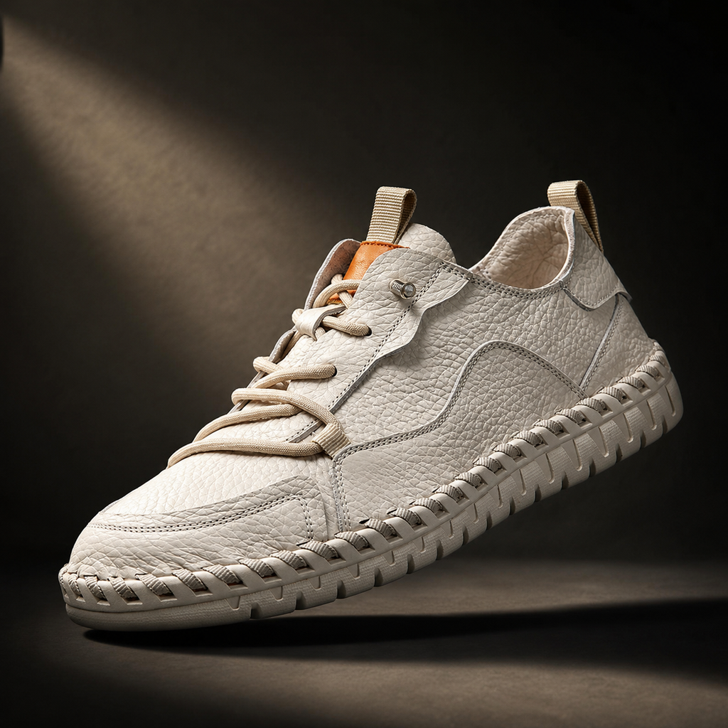 Lorenzo Hand-Stitched Leather Sneaker