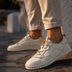 Lorenzo Hand-Stitched Leather Sneaker