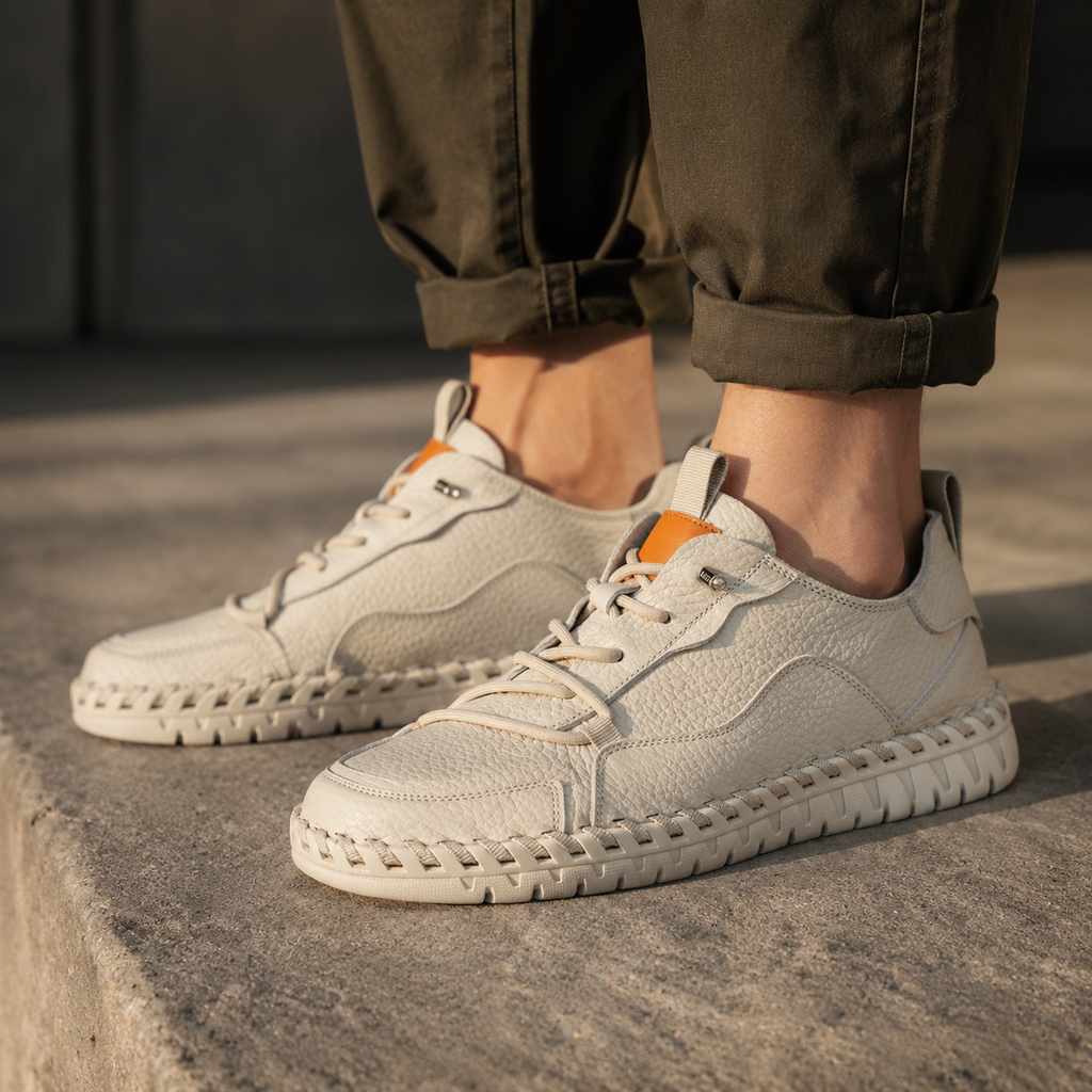 Lorenzo Hand-Stitched Leather Sneaker