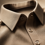 Adriano Premium Silk Polo collar detail