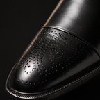 Lucca cap-toe brogue detail