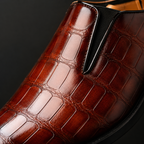 Sevilla croc-embossed leather detail