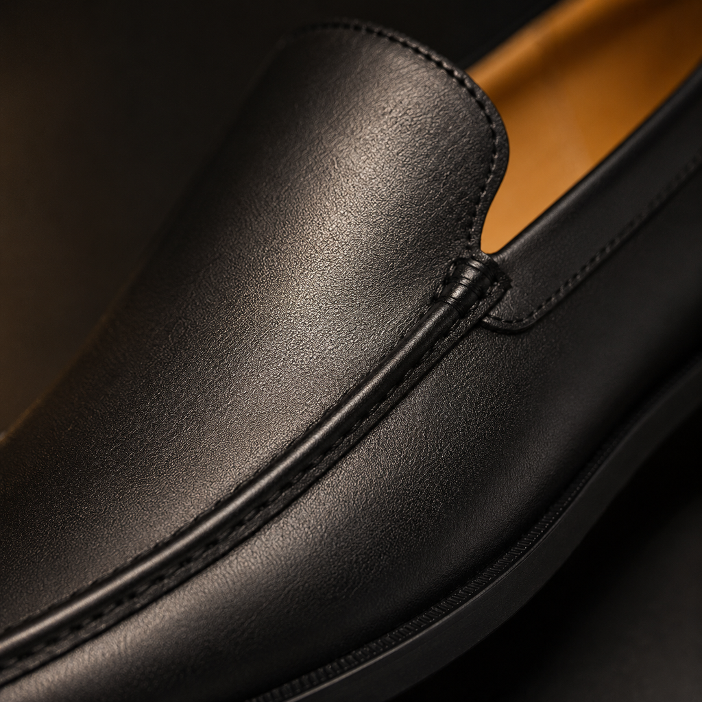 Verona loafer leather detail