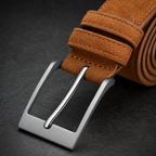 Livio suede belt buckle detail