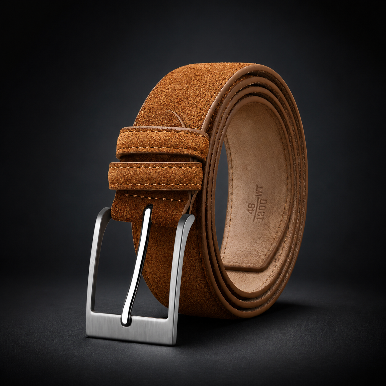 Livio Premium Suede Belt studio shot
