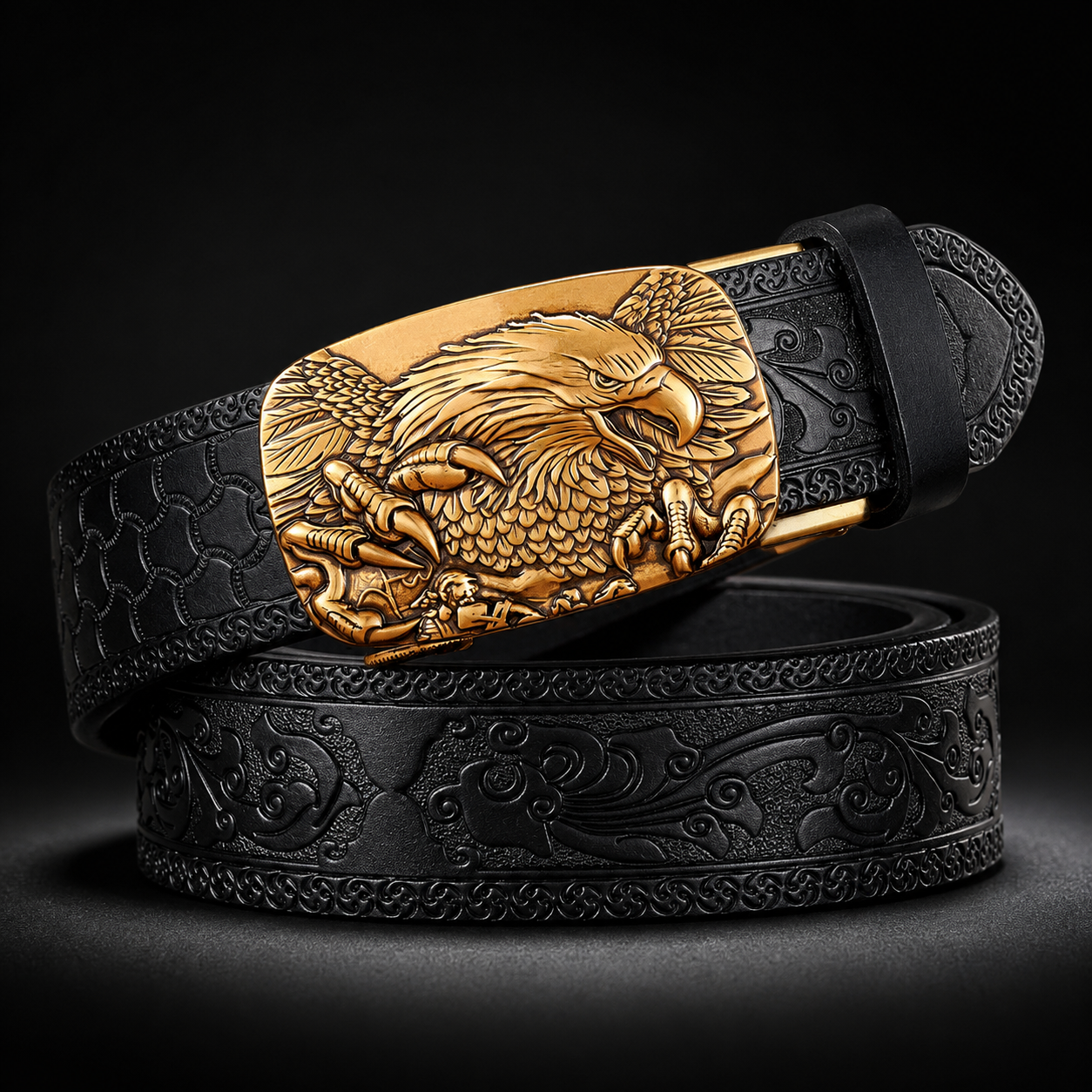 Aldo Eagle-Buckle Belt studio shot